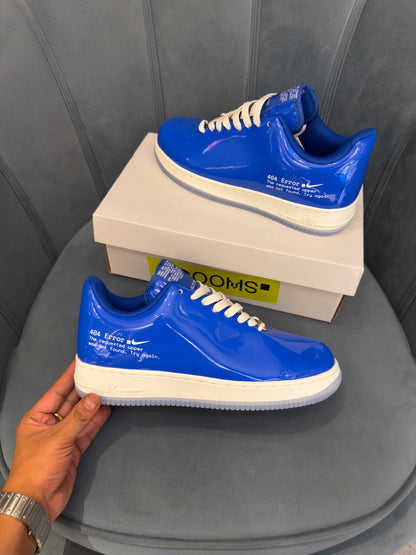 NIKE AIRFORCE ONE SWOOSH ERROR BLUE