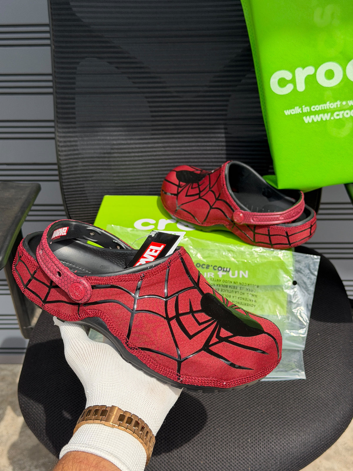 CROCS X MARVEL SPIDERMAN RED CLOG