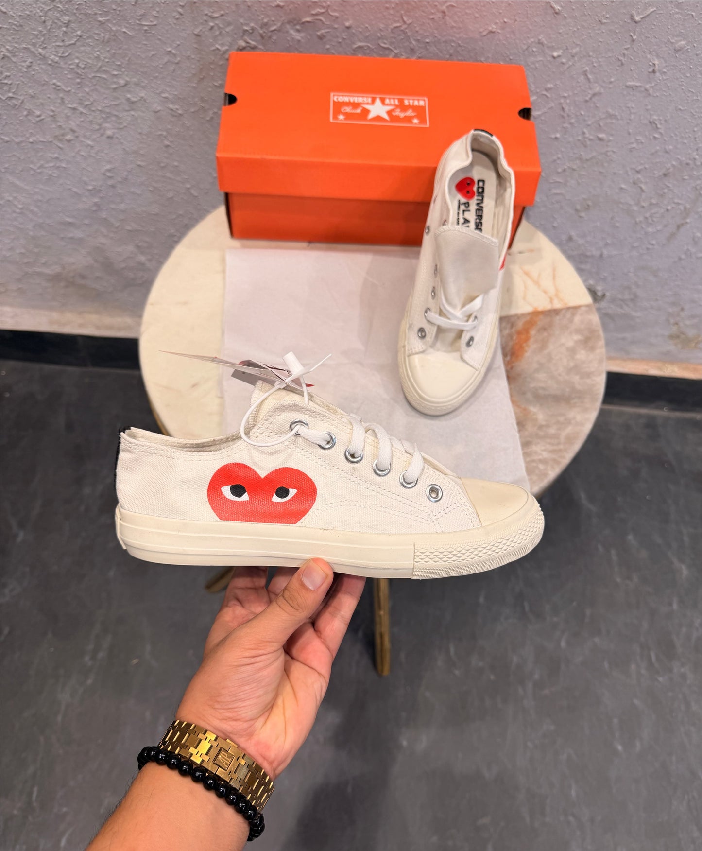 CONVERSE CHUCK PLAYCOMME LOW WHITE
