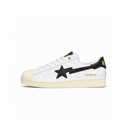 ADIDAS ORIGINALS SUPERSTAR BAPE WHITE BLACK