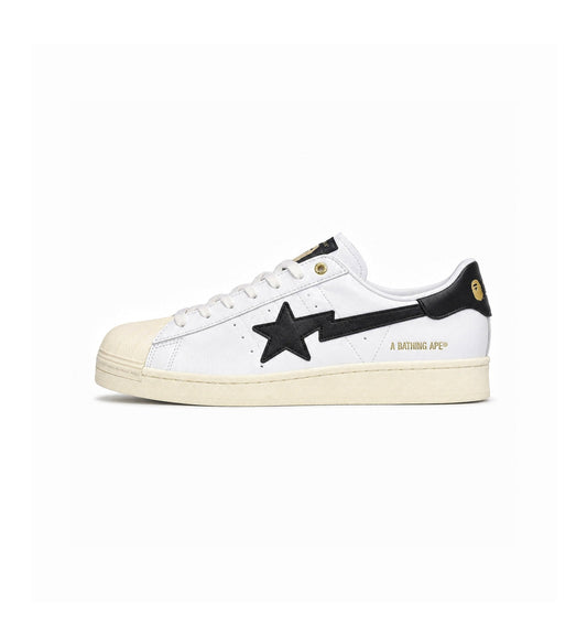ADIDAS ORIGINALS SUPERSTAR BAPE WHITE BLACK