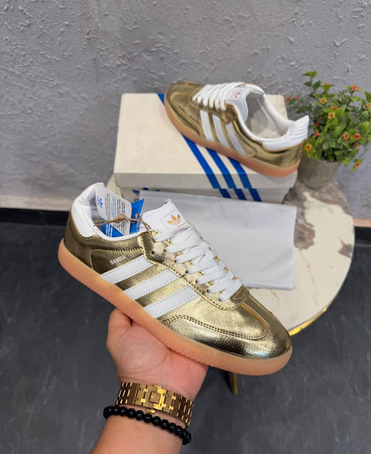 ADIDAS ORIGINALS SAMBA GOLDEN WHITE