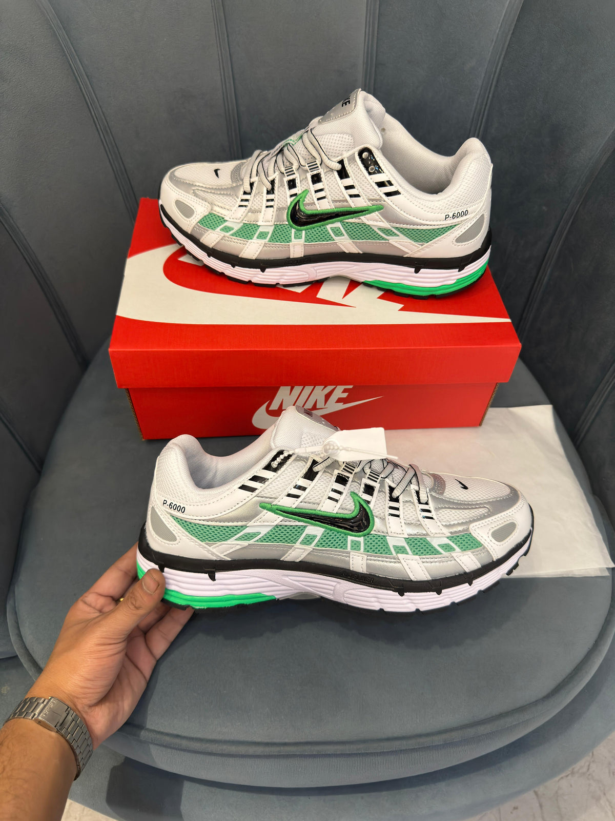 NIKE P6000 TRAINER METALLIC GREEN