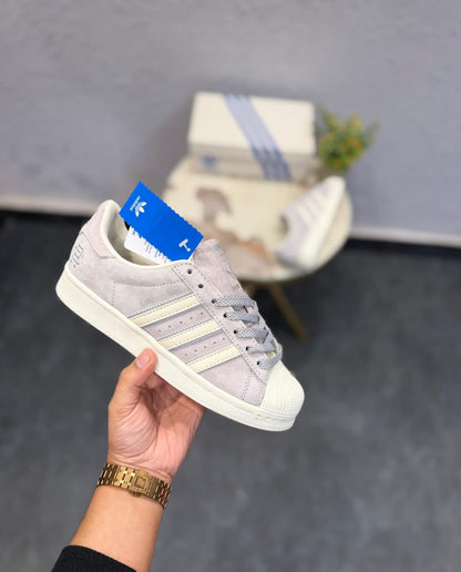 ADIDAS ORIGINALS SUPERSTAR GREY SUIDE REIGN