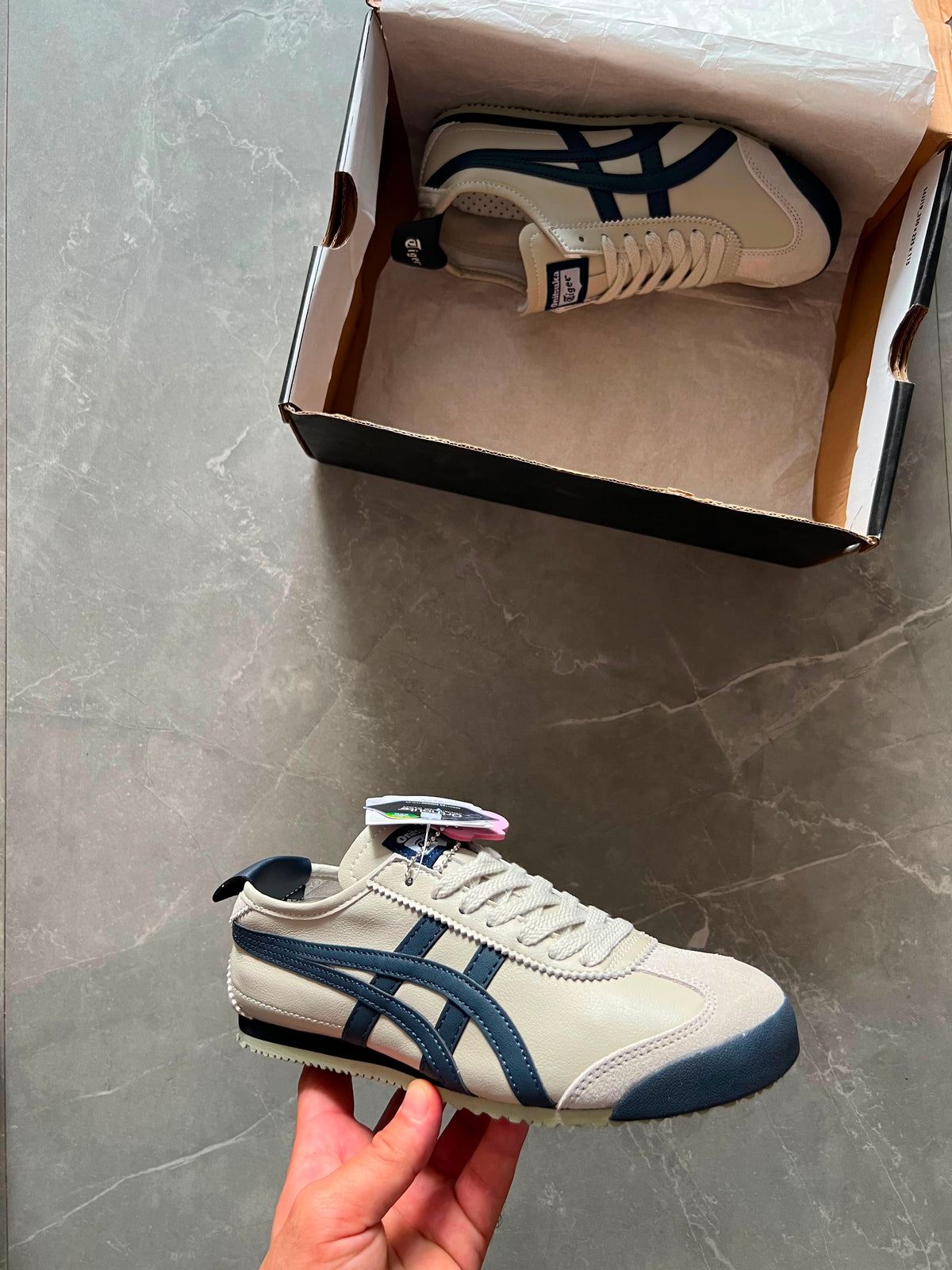 ONITSUKA TIGER BIRCH AND PEACOAT