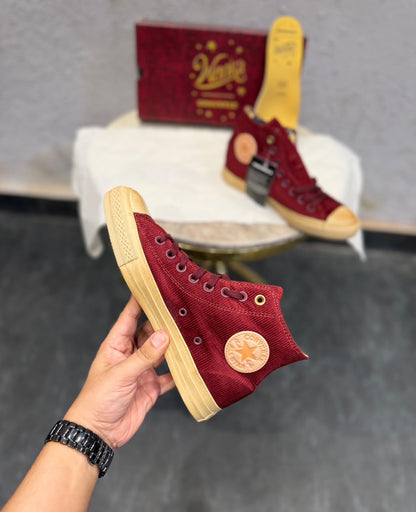 CONVERSE CHUCK MID WONKA CHERRY BROWN