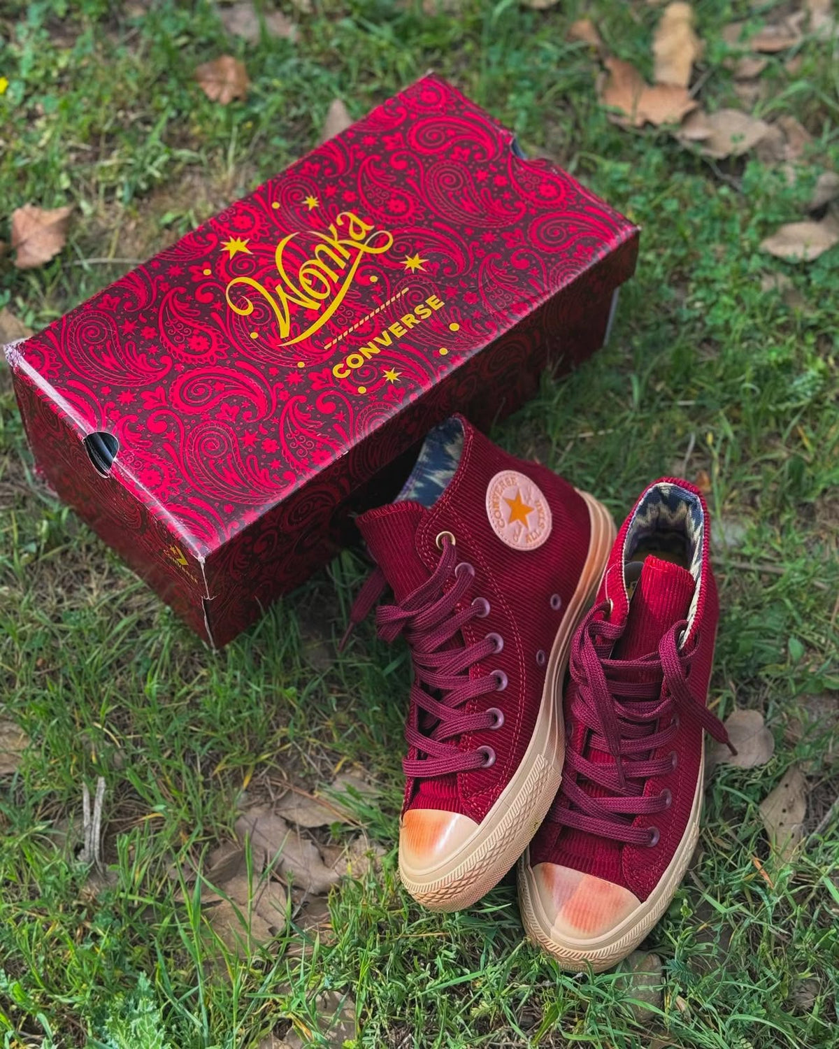CONVERSE CHUCK MID WONKA CHERRY BROWN
