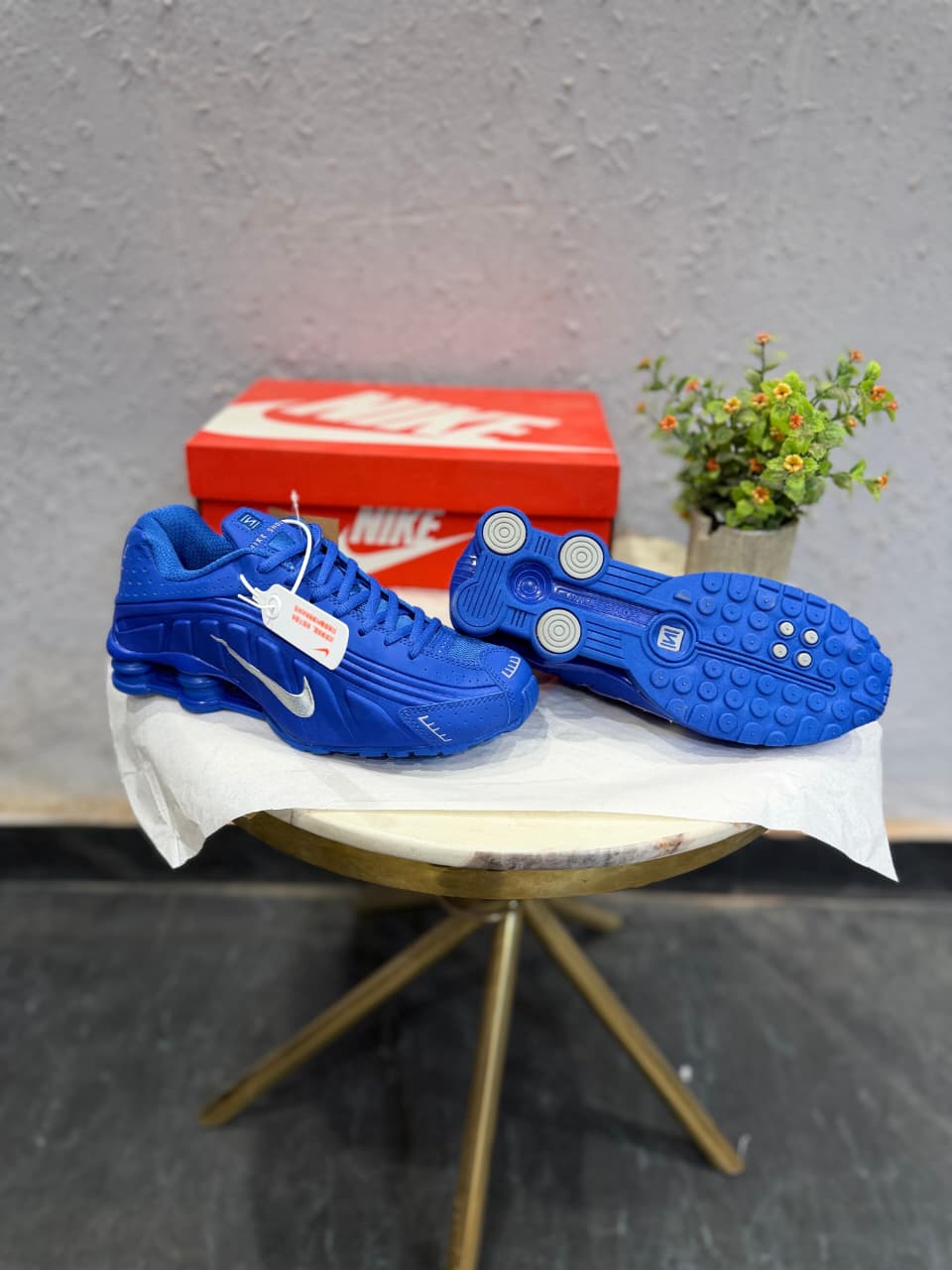 NIKE SHOX SILVER ROYAL BLUE