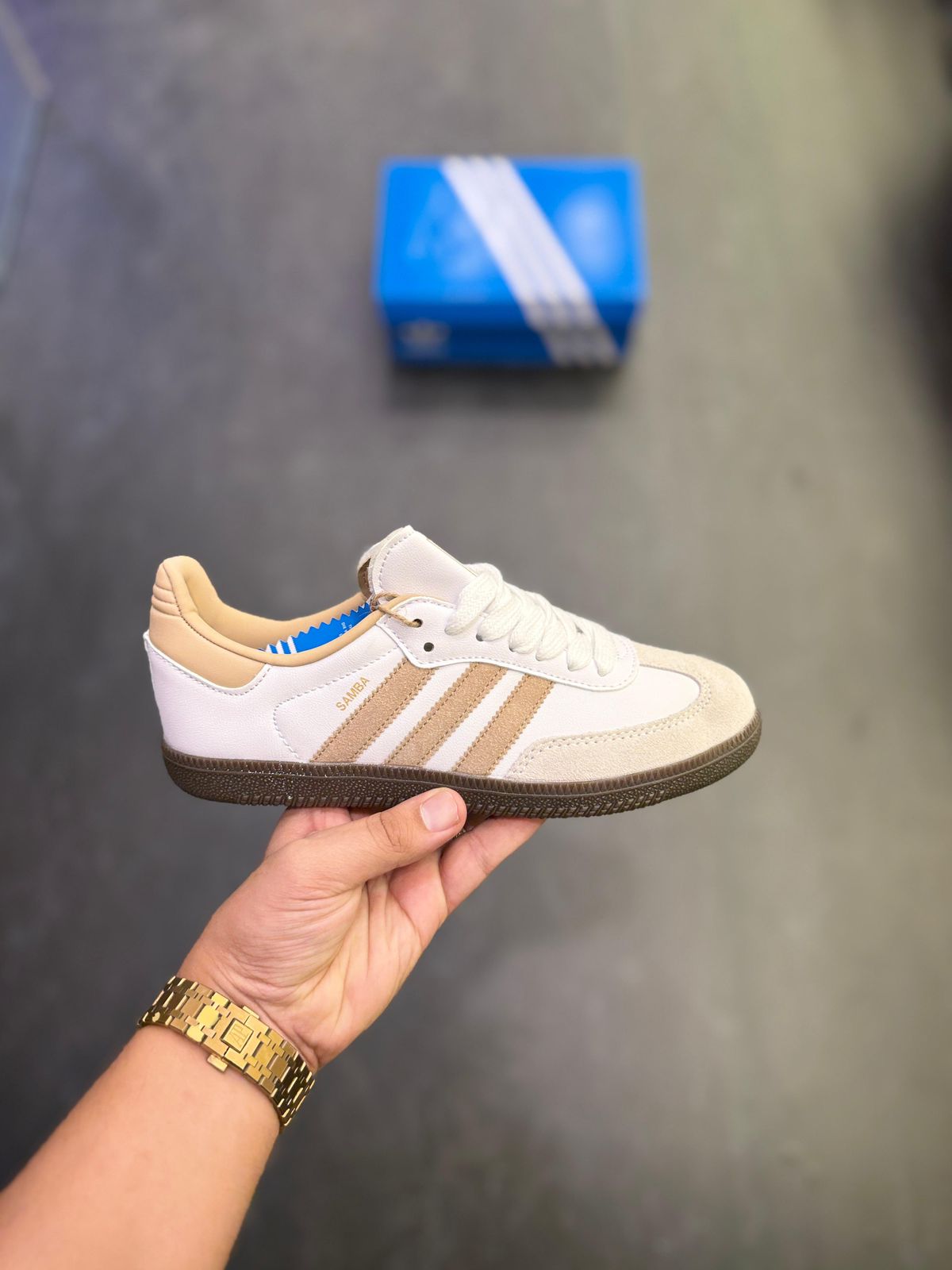 ADIDAS  SAMBA BEIGE GUM