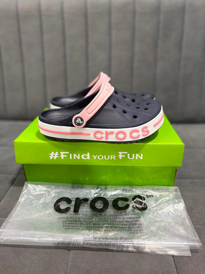 CROCS BAYABAND NAVY PINK