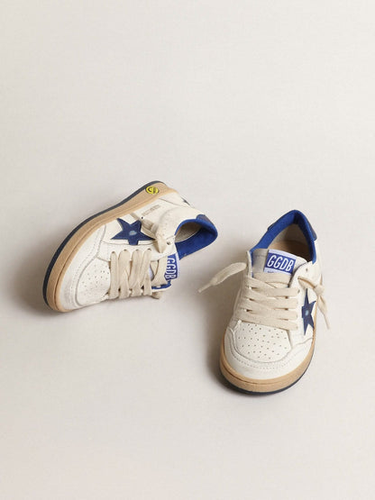 ADIDAS GOLDEN GOOSE BALL STAR WHITE BLUE SNEAKERS