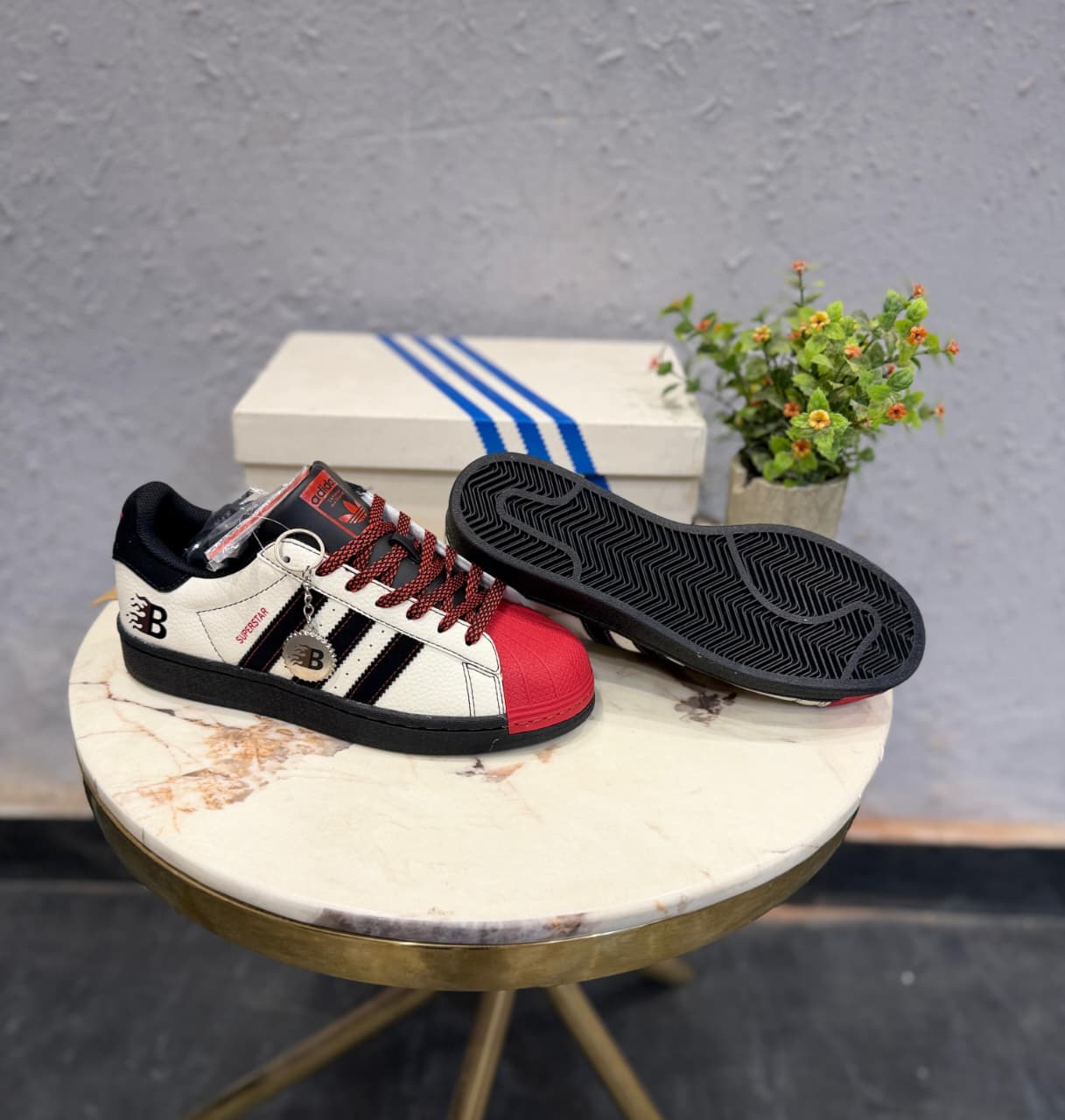 ADIDAS ORIGINALS SUPERSTAR X BALMAIN KEYCHAIN