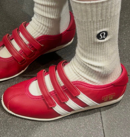 ADIDAS ORIGINAL ANFU  MARRY JANE LEATHER JANE RED