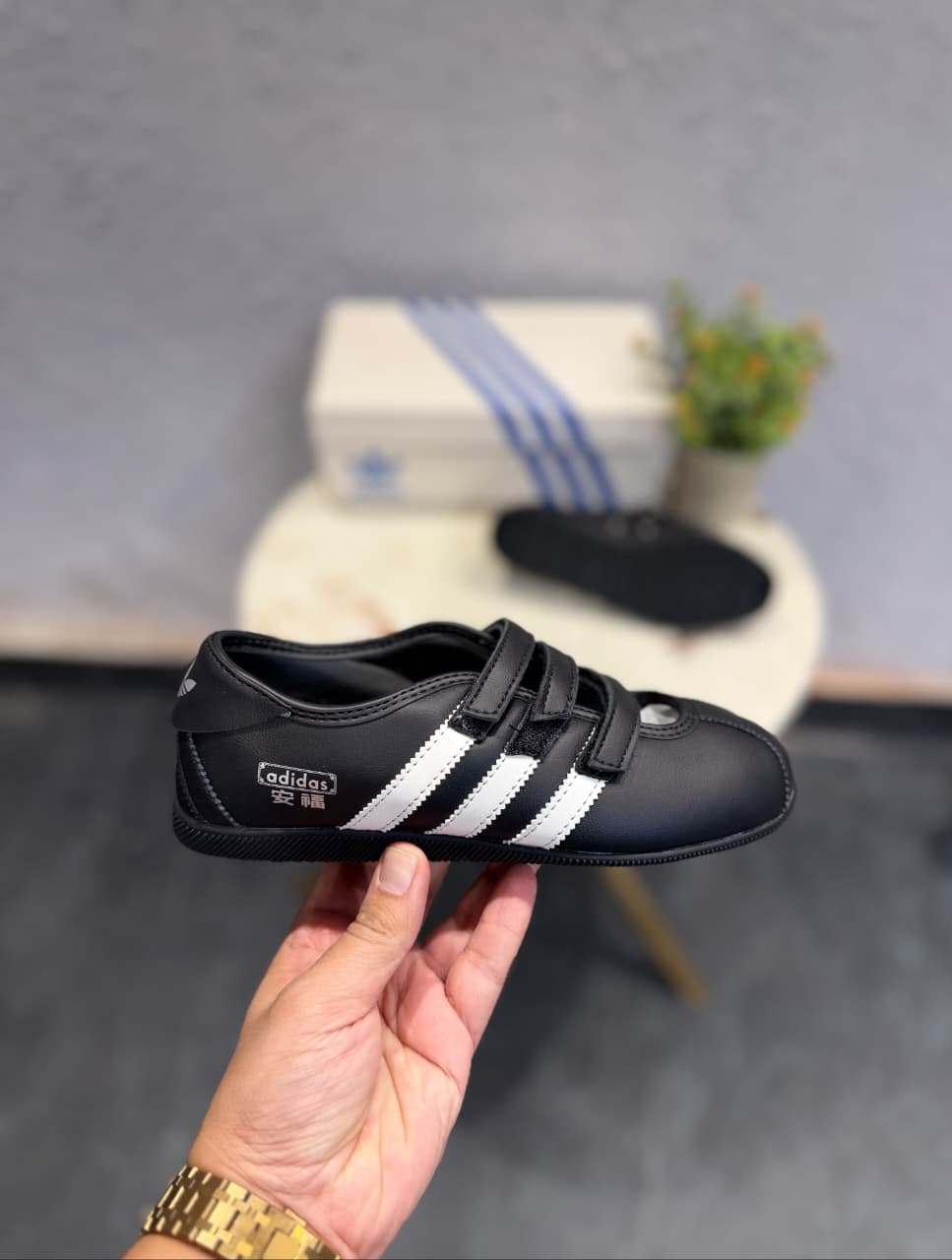 ADIDAS ORIGINAL ANFU  MARRY JANE LEATHER JANE BLACK