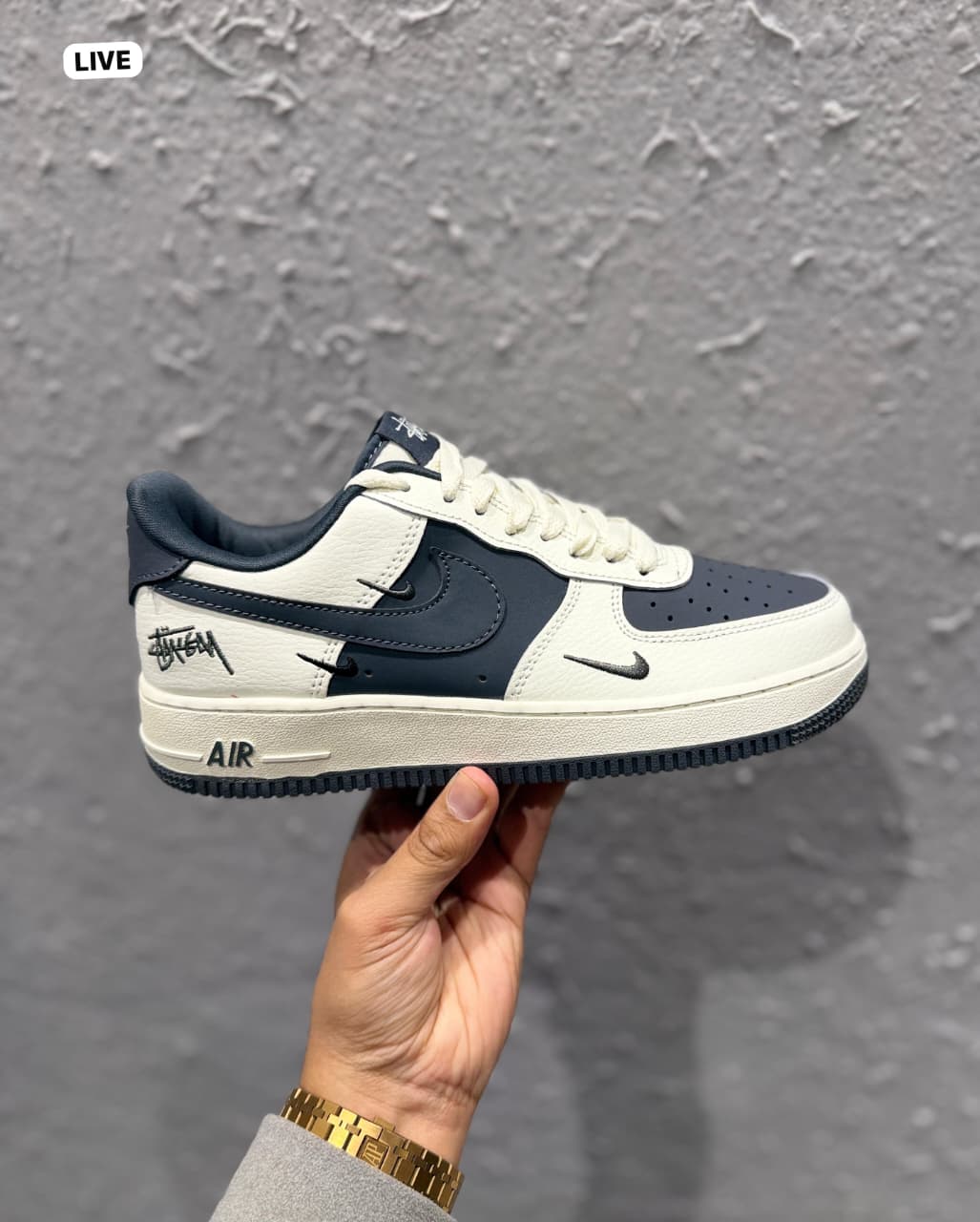 NIKE AIRFORCE CUSTOM X STUSSY