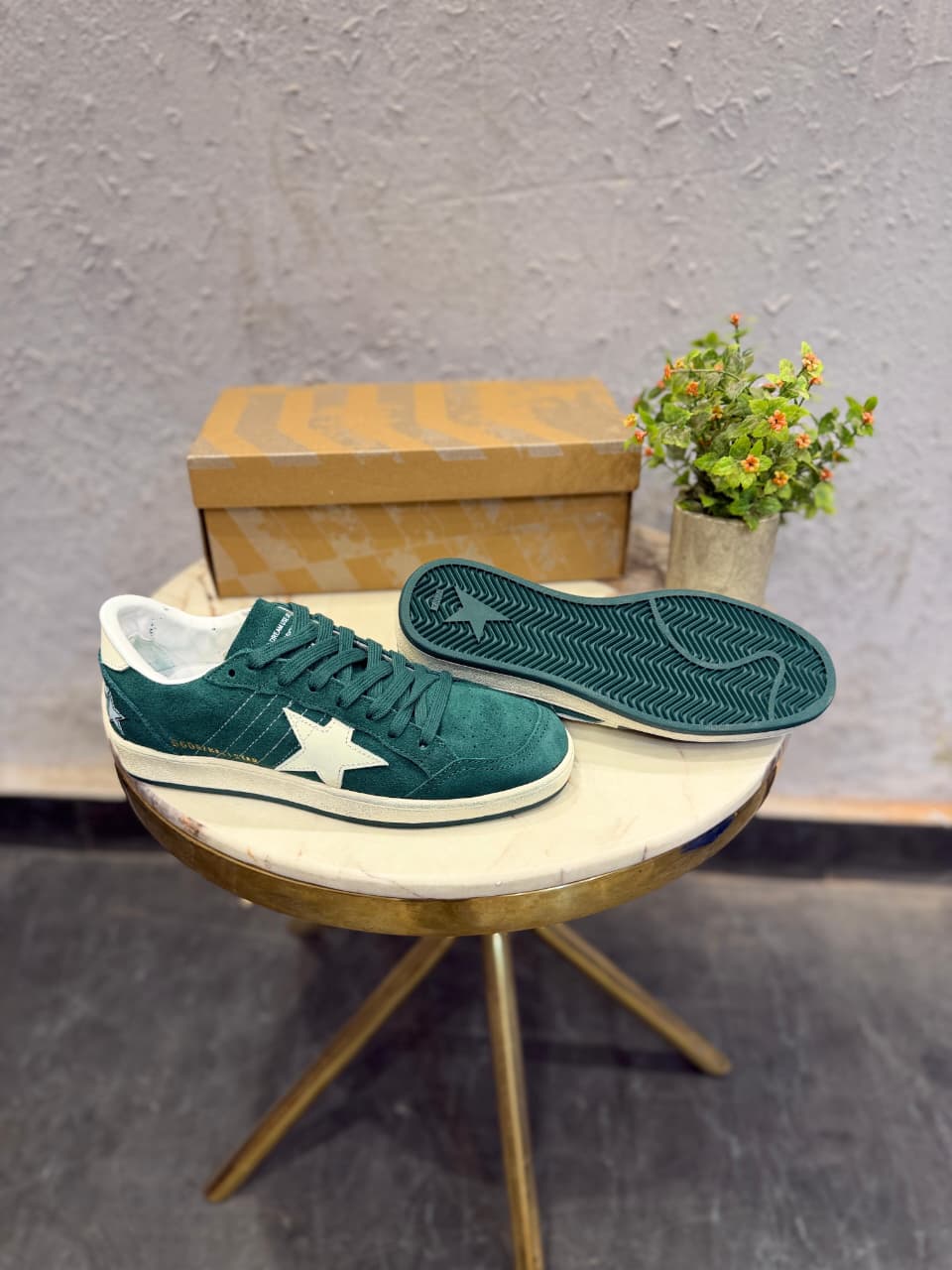 ADIDAS GOLDEN GOOSE BALL STAR GREEN SPEAKERS