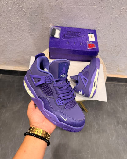 AIR JORDANS RETRO 4 NIGEL SILVESTER PURPLE