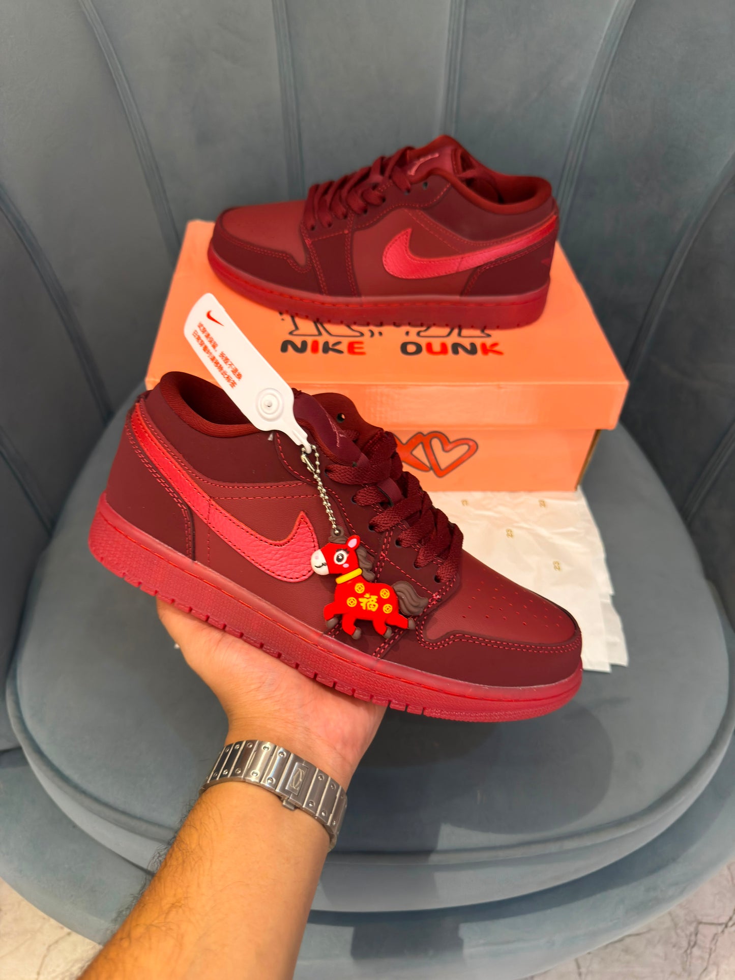AIR JORDANS  LOW VALENTINE" year of horse "