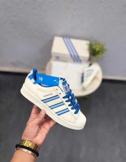ADIDAS ORIGINALS SUPERSTAR 19 29 WHITE SKY BLUE