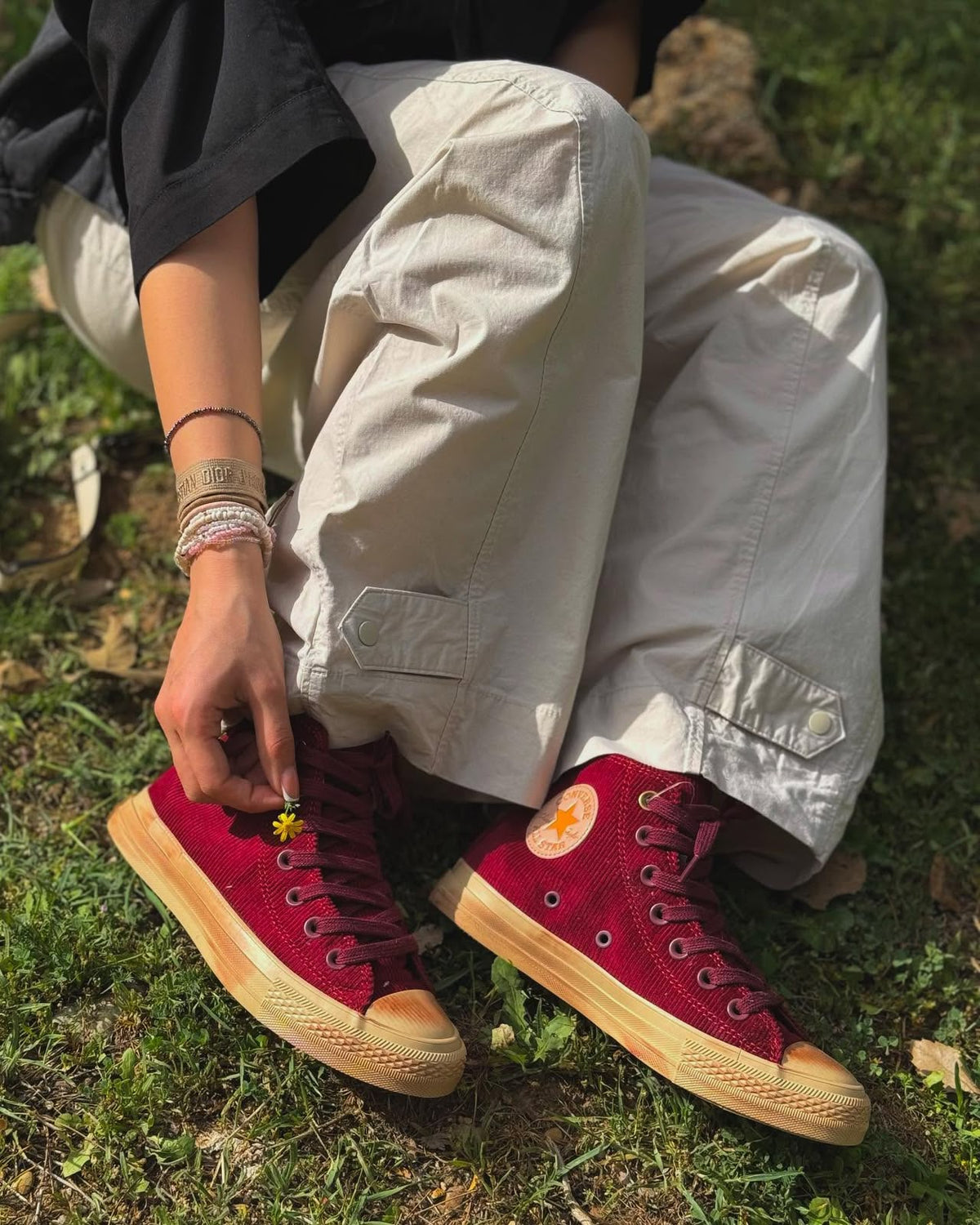 CONVERSE CHUCK MID WONKA CHERRY BROWN