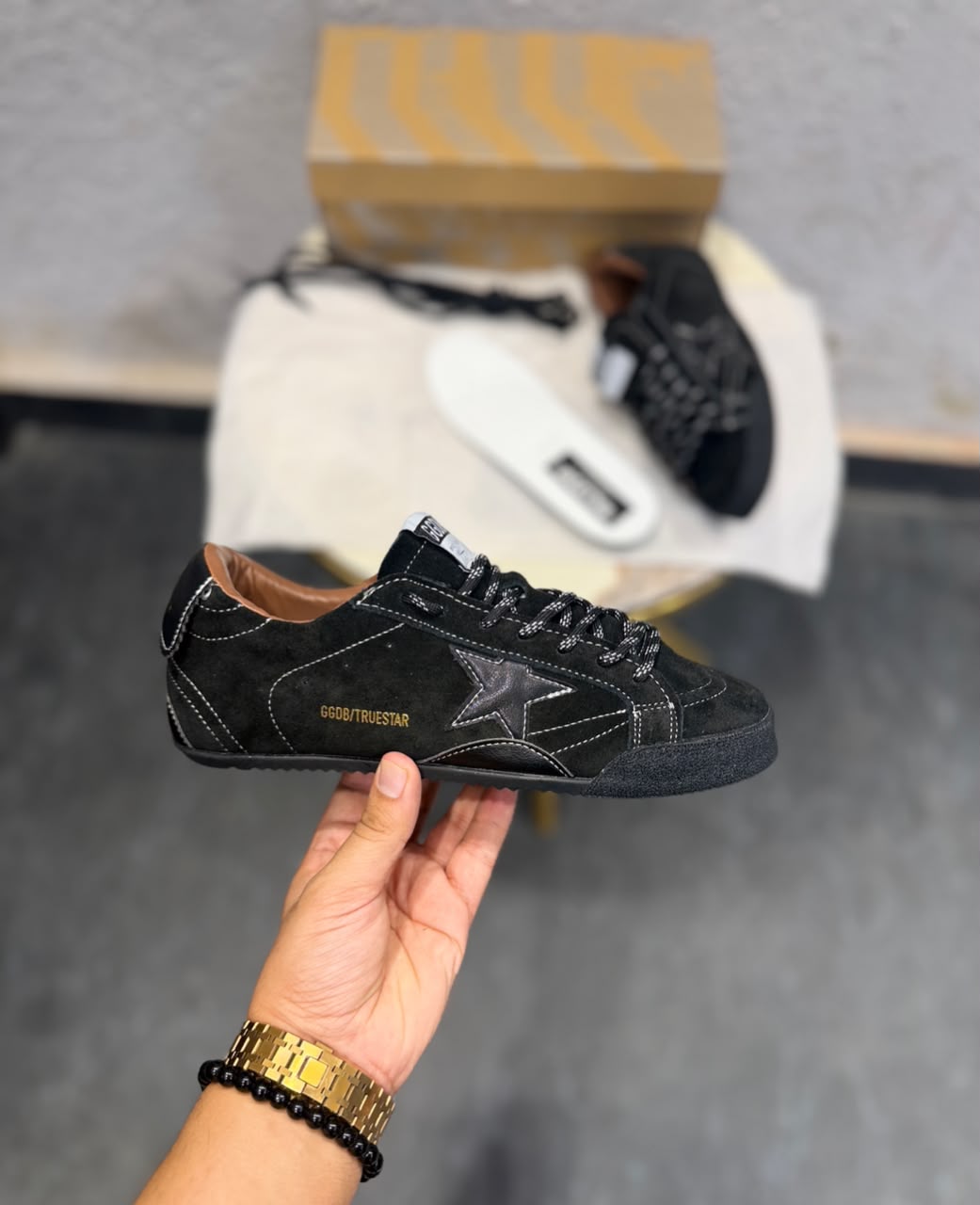 ADIDAS GOLDEN GOOSE TRUE STAR TRIPLE BLACK