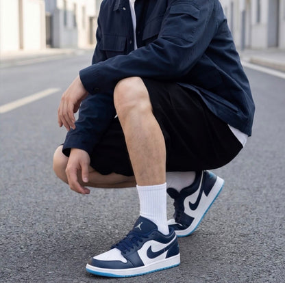 NIKE AIR JORDAN 1 LOW MIDNIGHT NAVY UNIVERSITY BLUE
