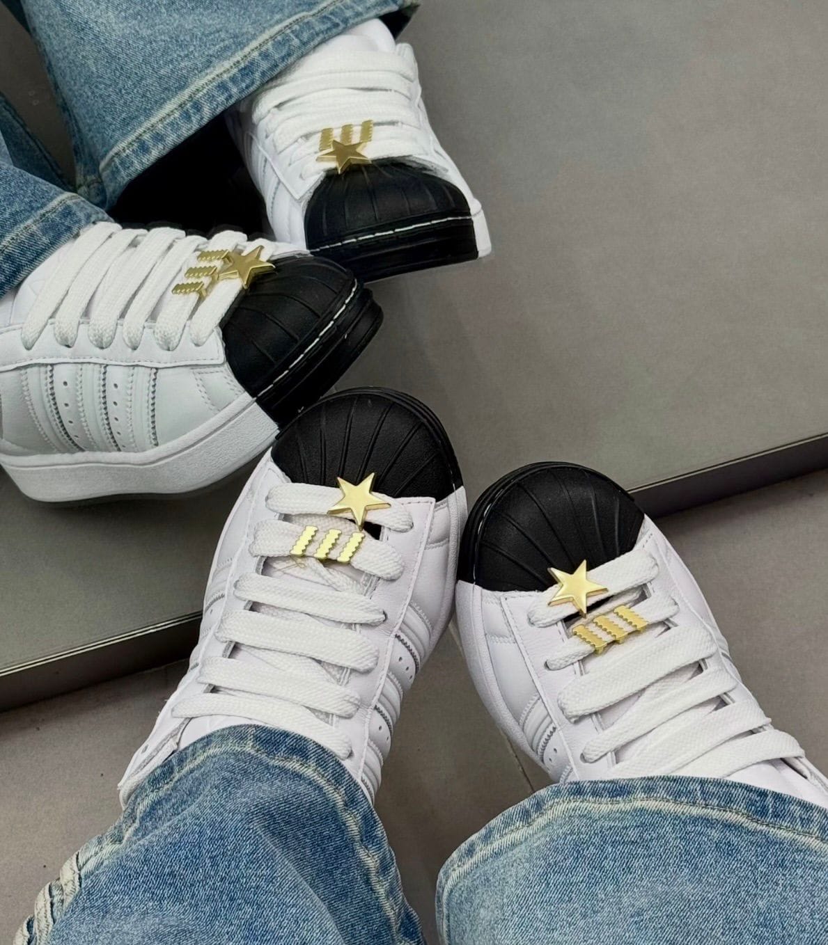 ADIDAS ORIGINALS SUPERSTAR 2ND GENERATION WHITE BLACK