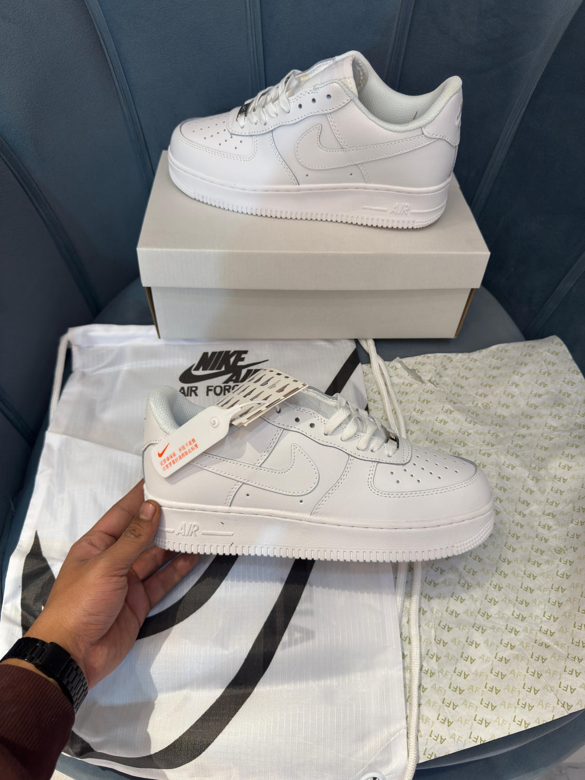 NIKE AIRFORCE WHITE UA QUALITY