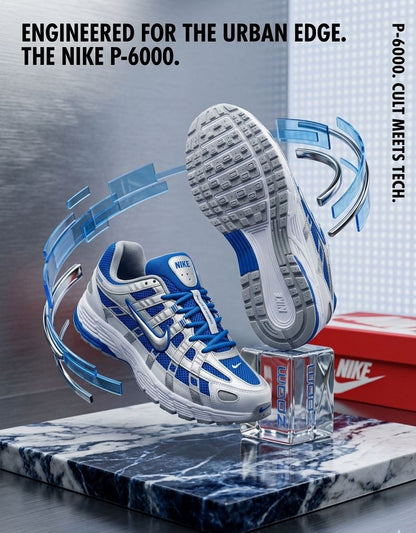 NIKE P6000 TRAINER METALLIC ROYAL BLUE