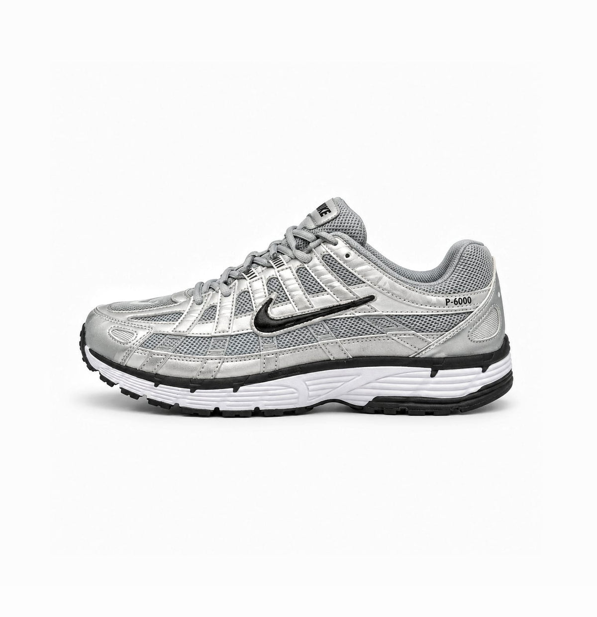 NIKE P 6000 TRAINER SILVER BLACK