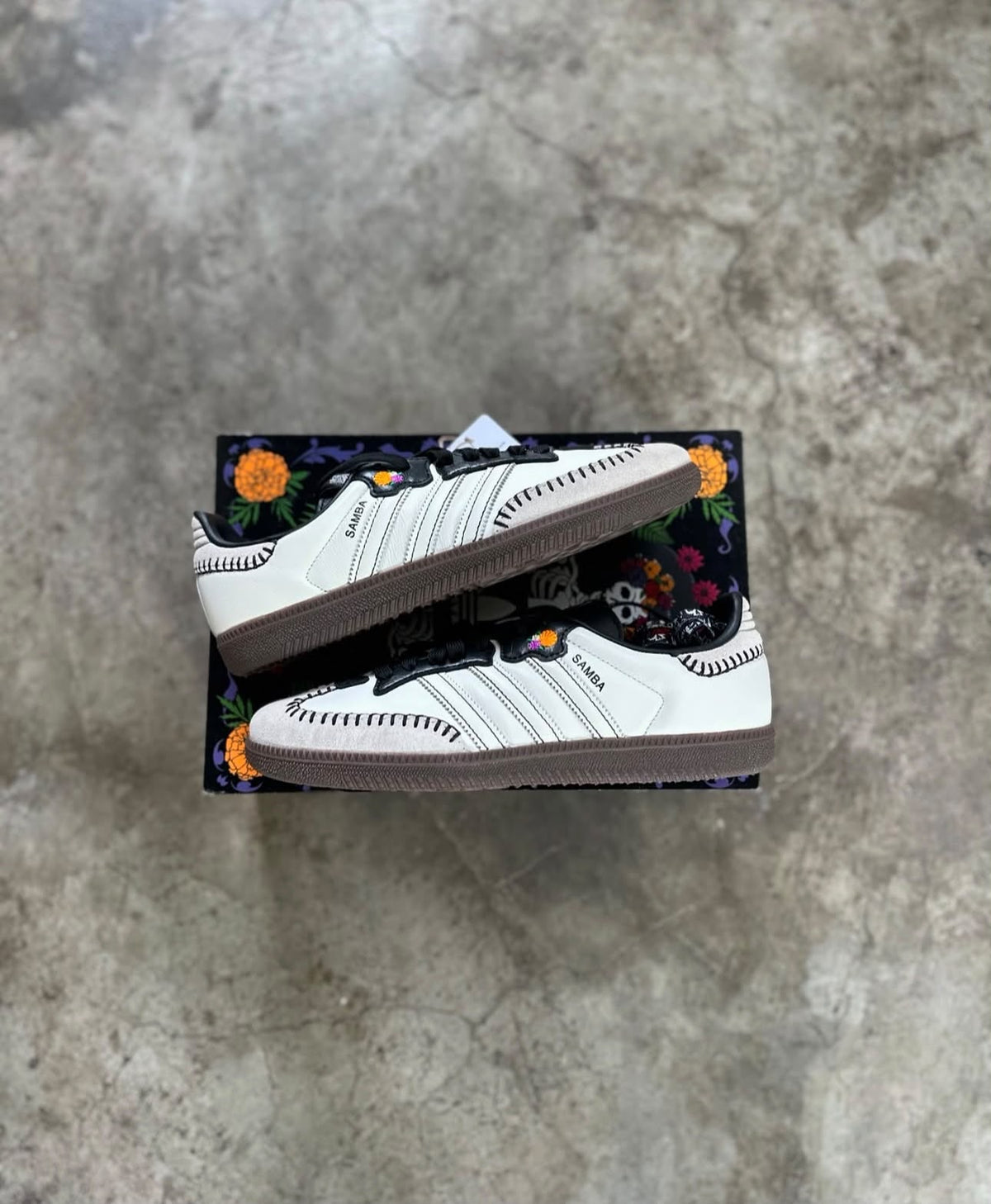 ADIDAS  SAMBA DIA DE MUERTOS PACK OF WHITE
