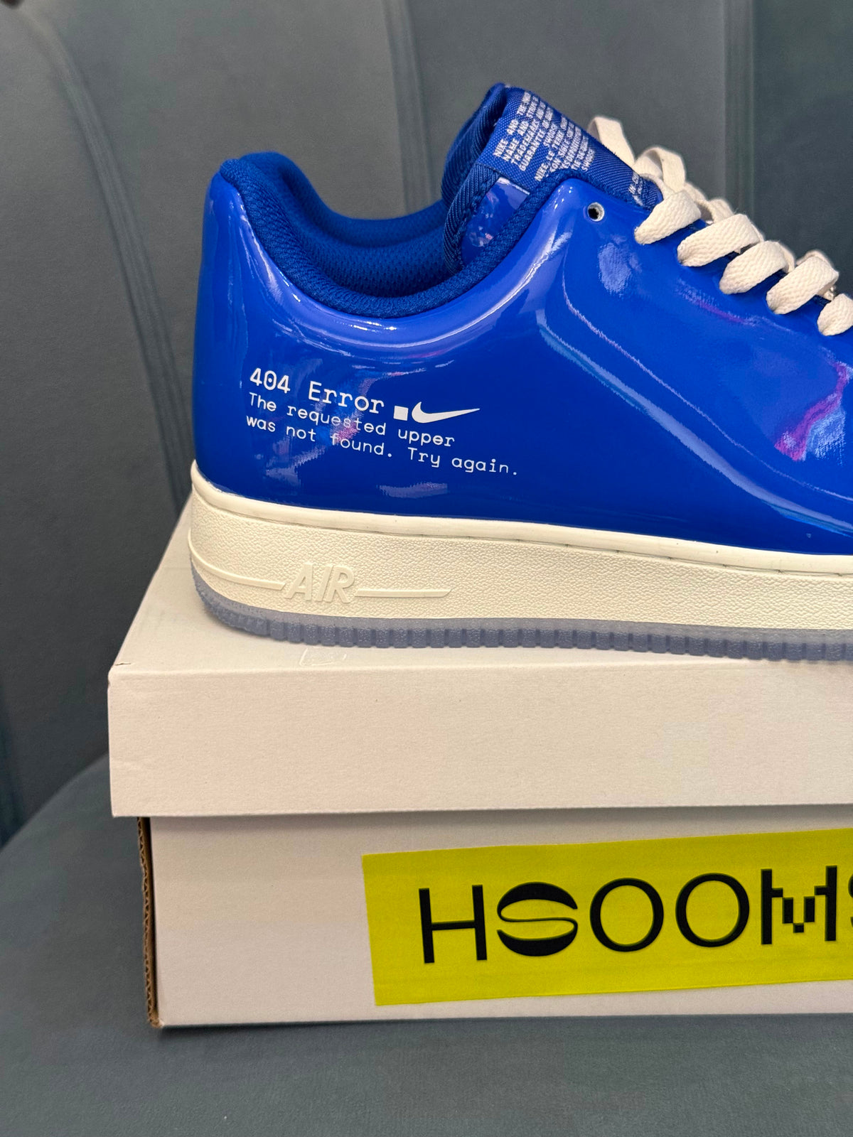 NIKE AIRFORCE ONE SWOOSH ERROR BLUE