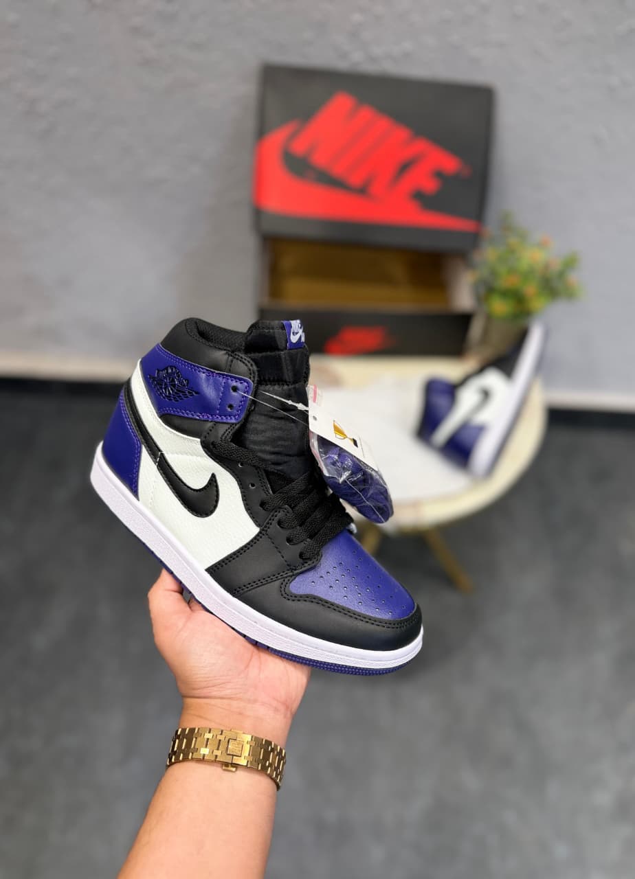 AIR JORDANS RETRO 1 MID PURPLE COURT