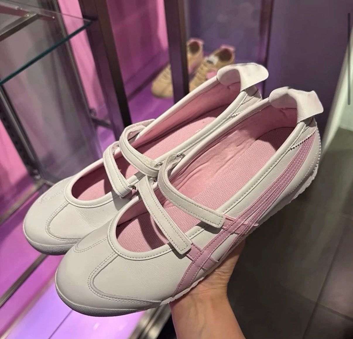 ONITSUKA TIGER MEXICO 66 MARY JANE WHITE PINK