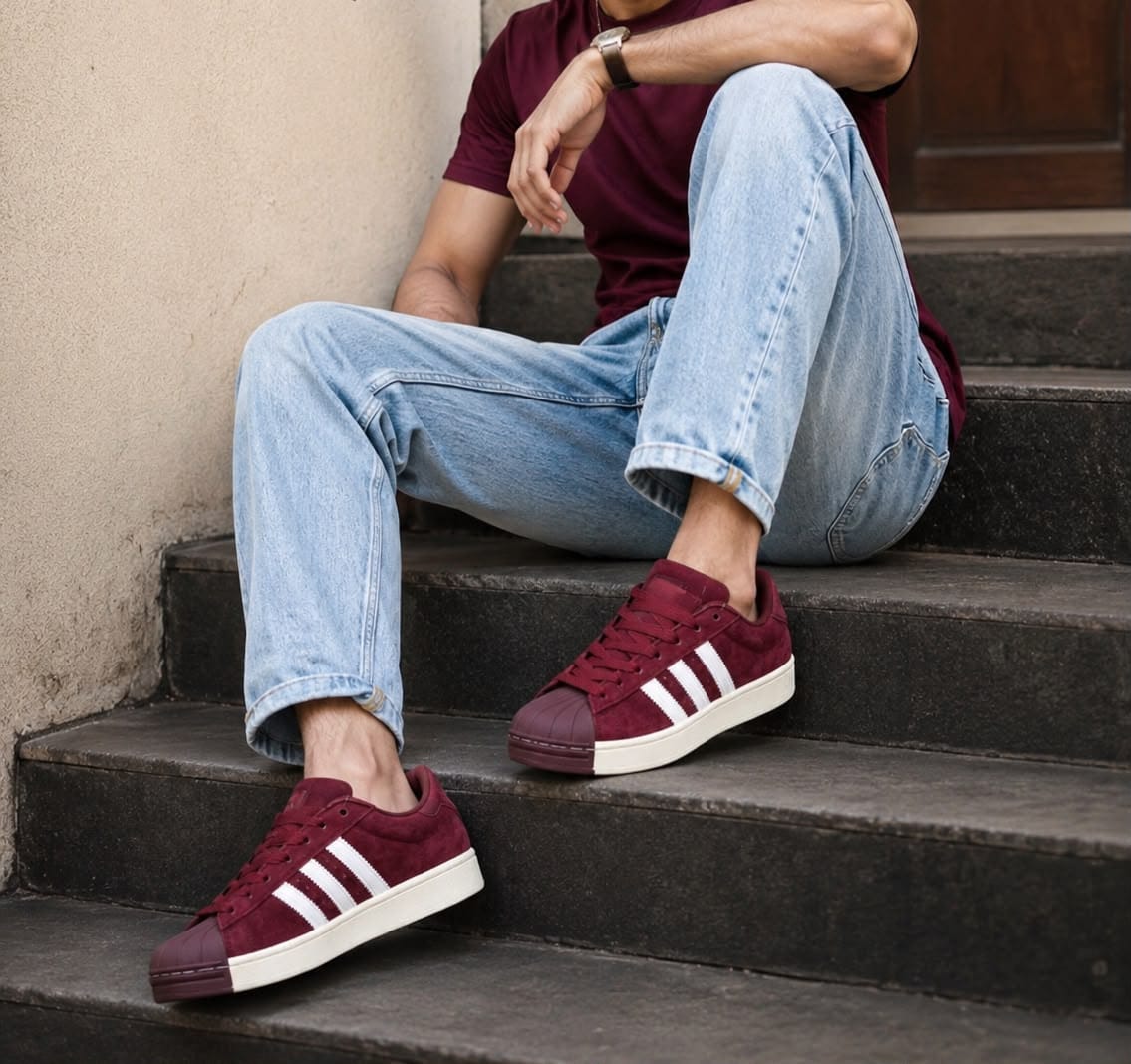ADIDAS ORGINAL SUPERSTAR 2ND GENERATION CHERRY