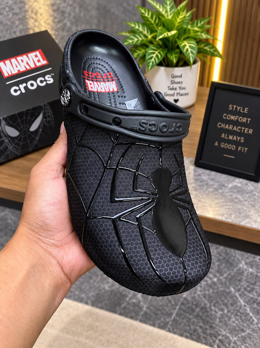 CROCS X  SPIDERMAN BLACK CLOG