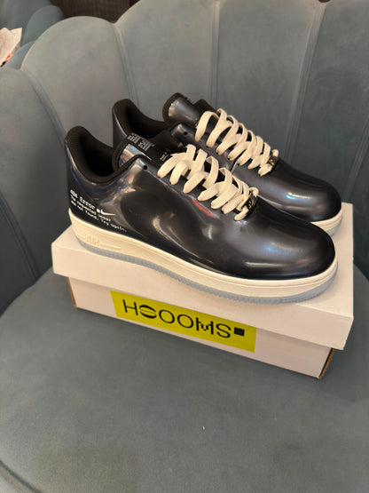 NIKE AIRFORCE ONE SWOOSH ERROR BLACK