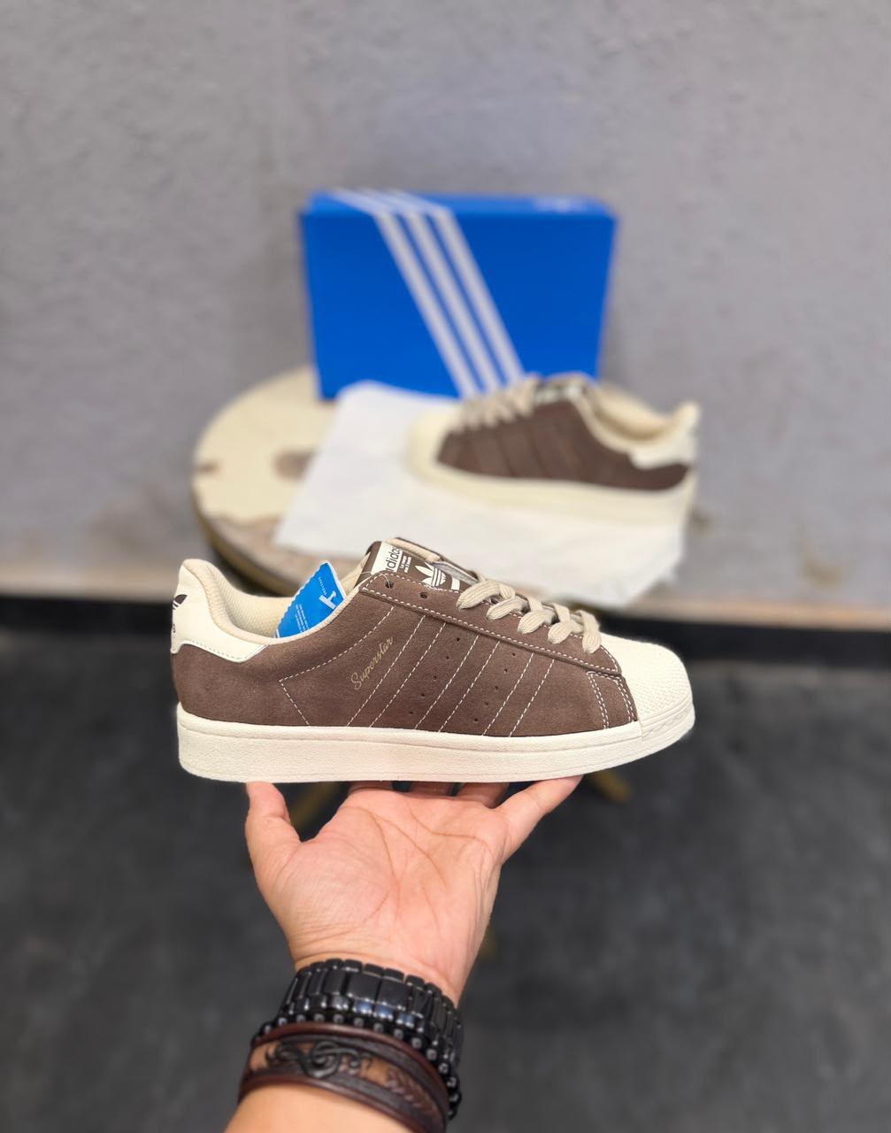 ADIDAS  ORIGINALS SUPERSTAR BROWN EARTH