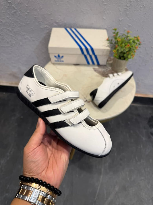 ADIDAS ORIGINAL ANFU  MARRY JANE LEATHER JANE WHITE