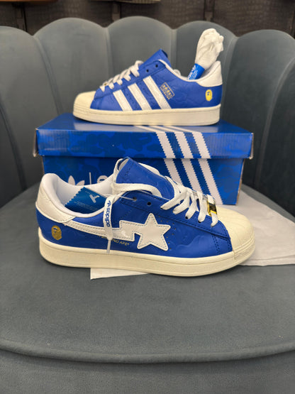 ADIDAS ORGINAL SUPERSTAR BAPE SKY BLUE