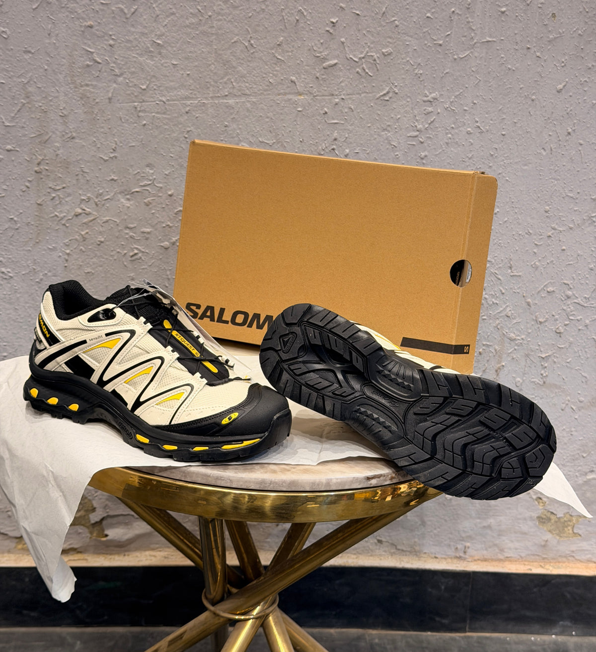 SALOMAN XT QUEST WHITE BLACK YELLOW