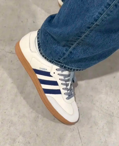 ADIDAS SAMBA OG OF WHITE DARK BLUE