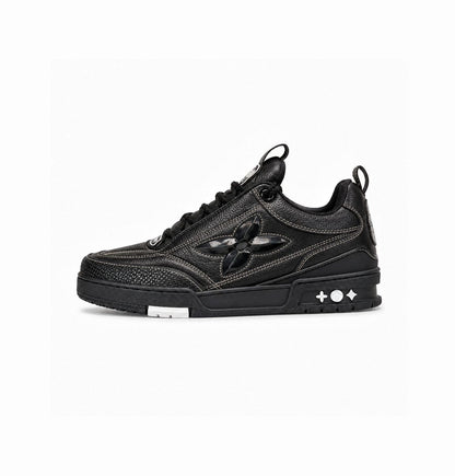 LOUIS VUITTON SKATE SNEAKERS OVERSIZED FLOWER BLACK