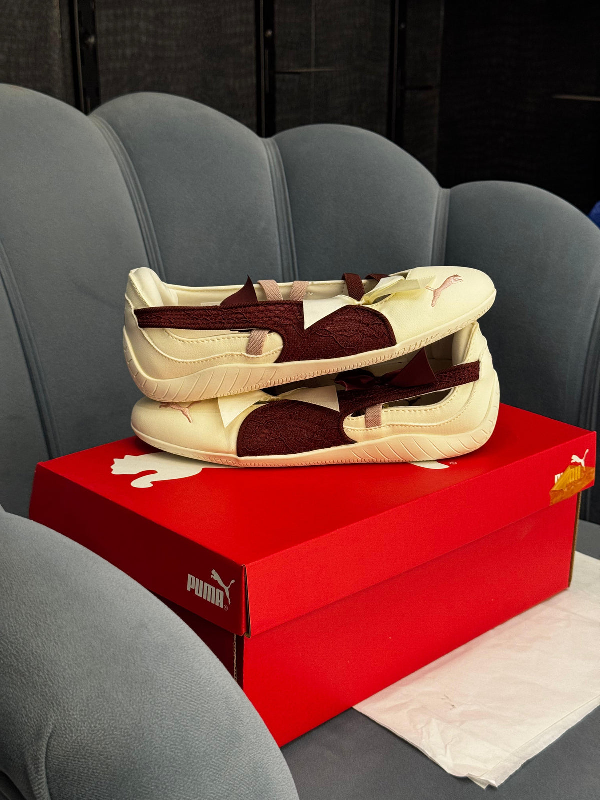 PUMA SPEEDCAT BALLET WHITE WINE