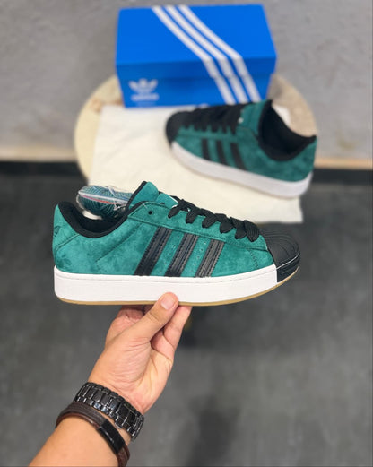 ADIDAS ORIGINALS SUPERSTAR  2ND GENERATION DARK GREEN