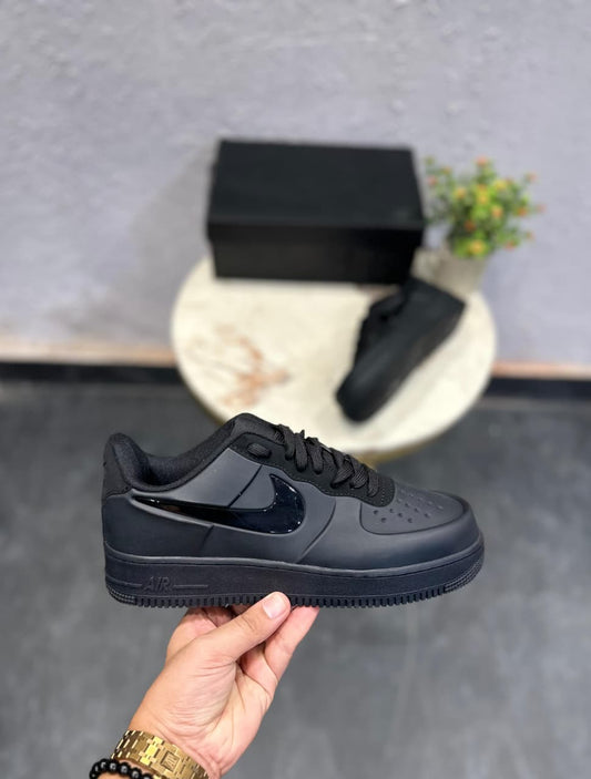 NIKE AIRFORCE FOAMPOSITE PRO METALLIC  BLACK