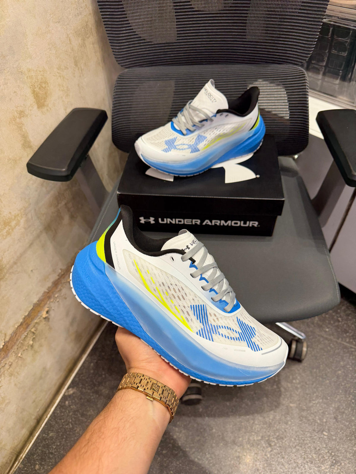 UNDER ARMOUR VELOCITI DISTANCE RUNNING WHITE