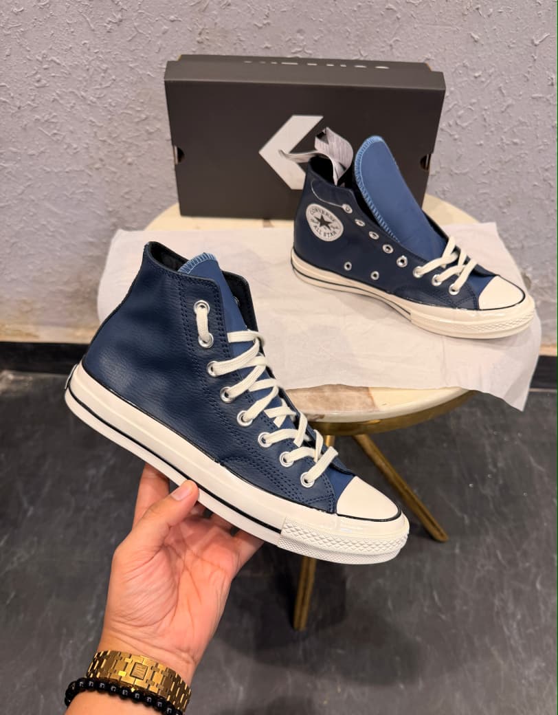 CONVERSE CHUCK 70 ESSENTIAL LEATHER  BLUE