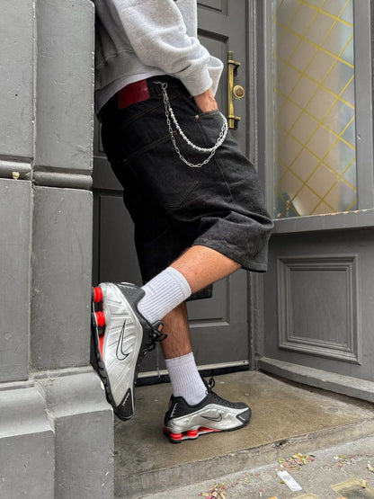 NIKE SHOX SILVER RED
