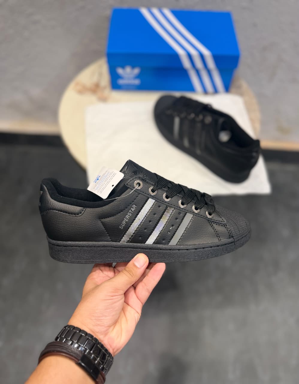 ADIDAS ORGINALS SUPERSTAR 2ND BLACK SILVER